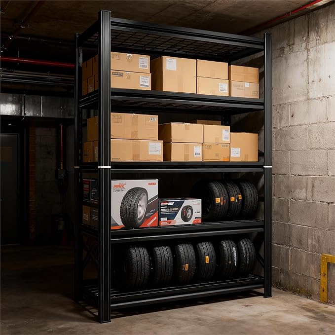 48''W Wire Garage Metal Shelving, 3020 Lbs Heavy-Duty Garage Storage Shelves - Image 7