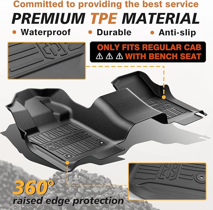 TripleAliners Floor Mats All Weather Liner Compatible - Image 2