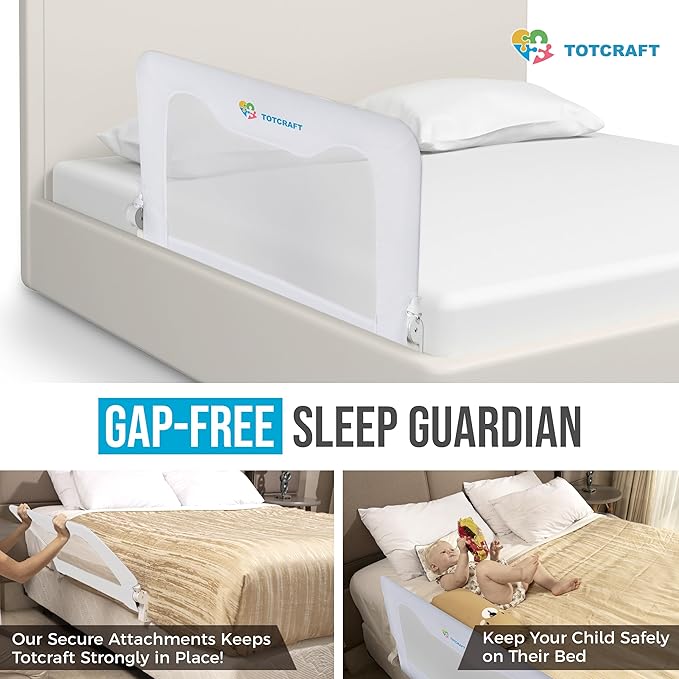 TotCraft Bed Safety Rails for Toddlers - Image 4