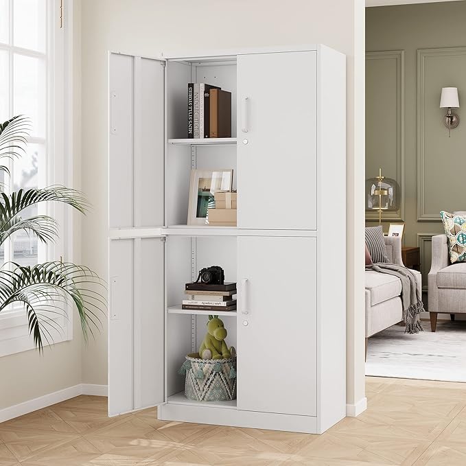STANI Metal Storage Cabinet, Locking Steel Cabinet - Image 5