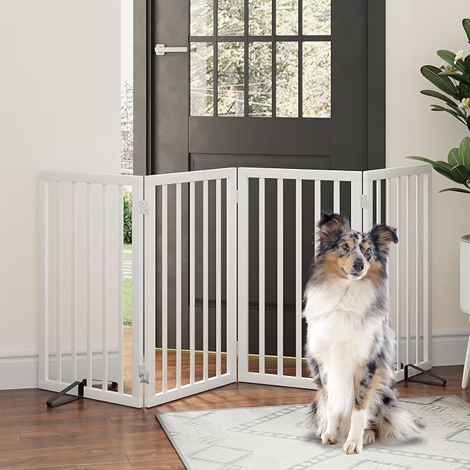Dog Gates for Doorways, Tall Dog Gate Indoor, Foldable Pet Gates for Doorways - Image 7