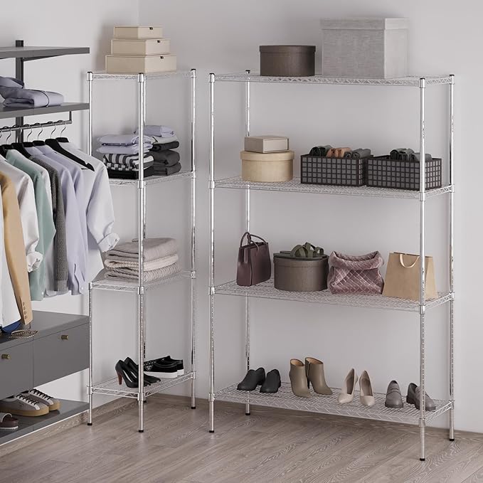 18" Deep x 48" Wide x 74" Height Wire Shelving Kit | 4-Tier | NSF Commercial - Image 5