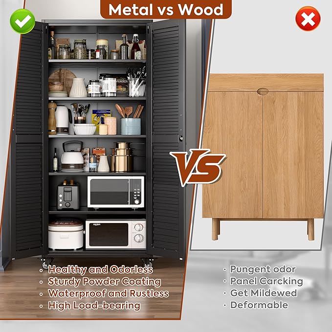 Aobabo Metal Storage Cabinet - Image 4