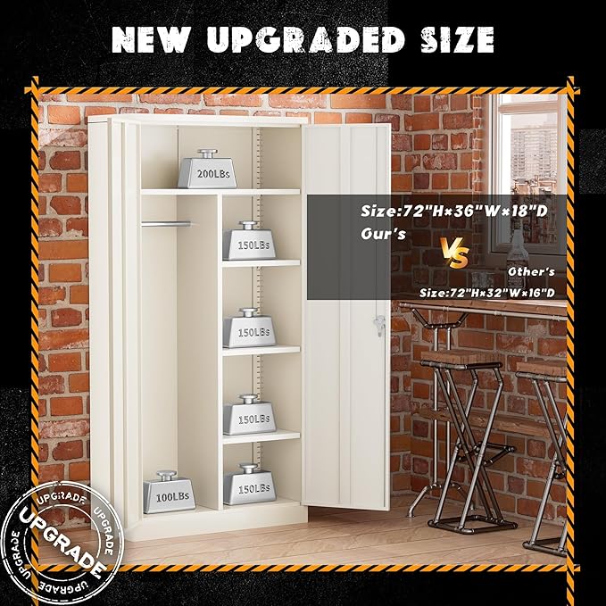 Greenvelly Metal Storage Cabinet - Image 4