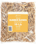 Rubber Bands Size 33, Bulk Pack of 10lb Tan Rubber Bands, Made In USA by BilinnyGreetingCards