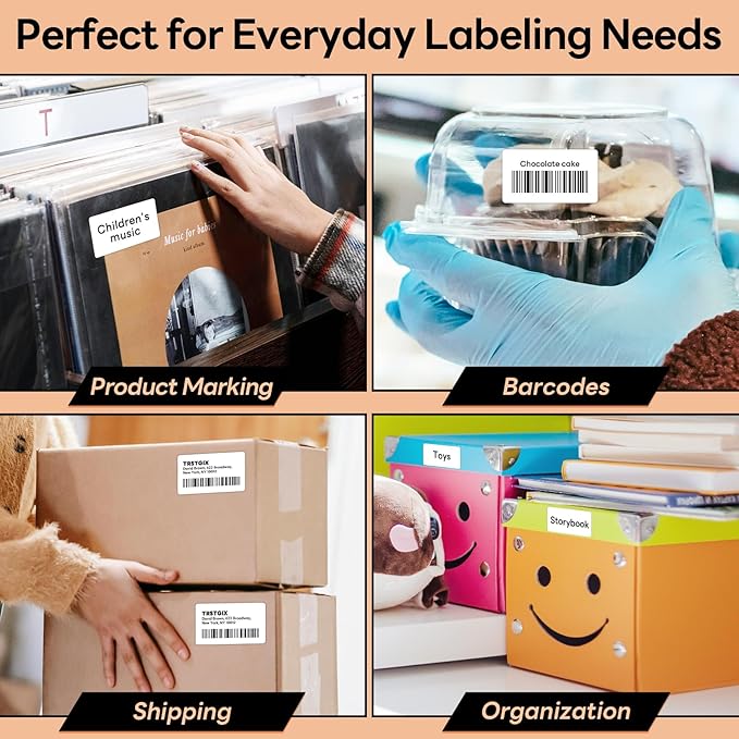 2.25" x 1.25" Direct Thermal Labels, Strong Adhesive Barcode & Address Stickers - Image 4