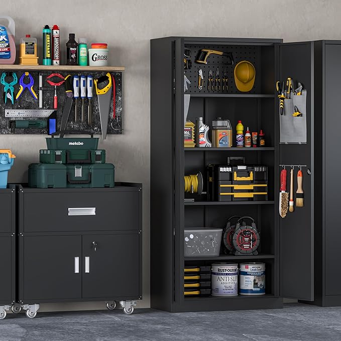Big Metal Garage Storage Cabinet - Image 2