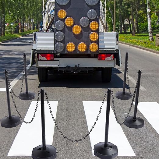 Geiserailie 12 Pack Crowd Control Stanchions, Plastic Stanchions Poles - Image 6