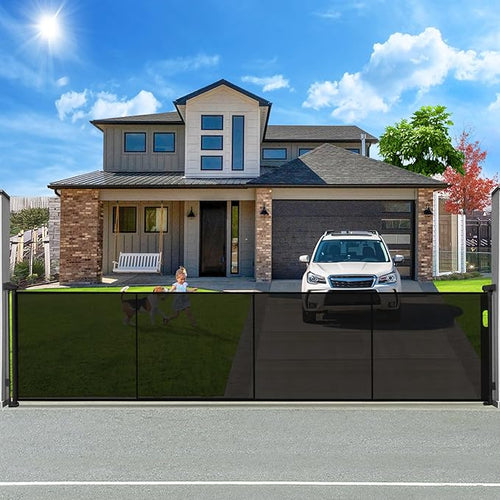 160" Retractable Baby Gates Extra Wide Dog Gate, Long Child Safety Gate by Pravoluxmax