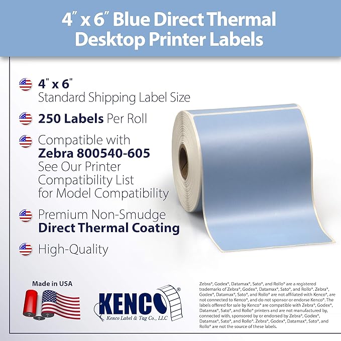 4" X 6" Direct Thermal Perforated Stickers Labels - Image 2