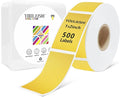 1x2 inch Label Stickers Roll for Thermal Printer 500PCS Colored Removable by YOULAISHI