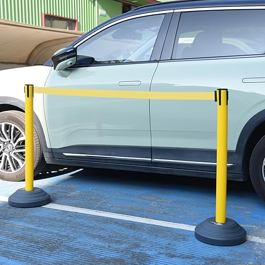 OangeStar 6 Packs Crowd Control Stanchions w/10ft Retractable Belt, Crowd - Image 7