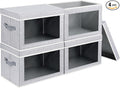 Foldable Storage Bin with Lid by Homsorout