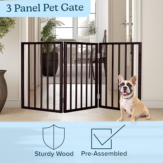 3-Panel Indoor Foldable Dog Fence - Image 3