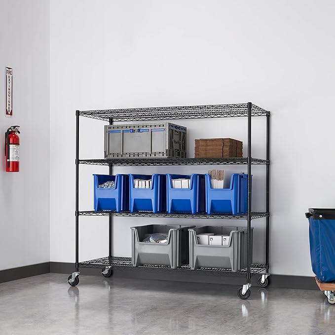 Trinity Basics 4-Tier Adjustable Wire Shelving - Image 4