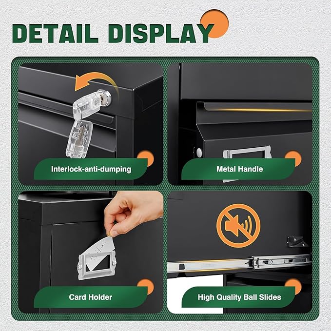 Letaya 4 Drawer File Cabinet - Image 5