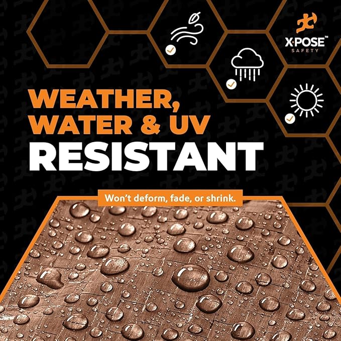 Multipurpose Protective Cover Brown Poly Tarp 40' x 40' - Image 4