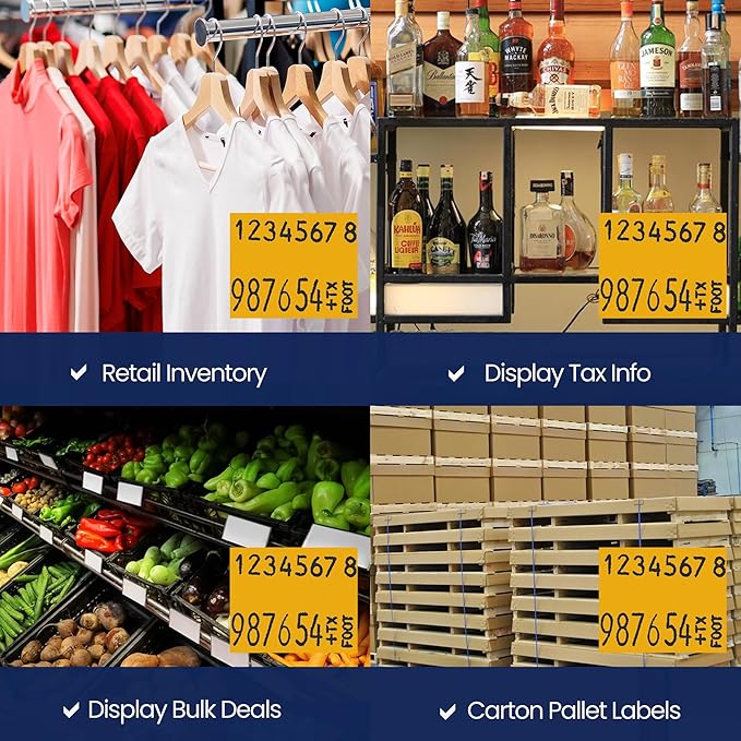 Perco Florescent Orange Pricing Labels - Image 5