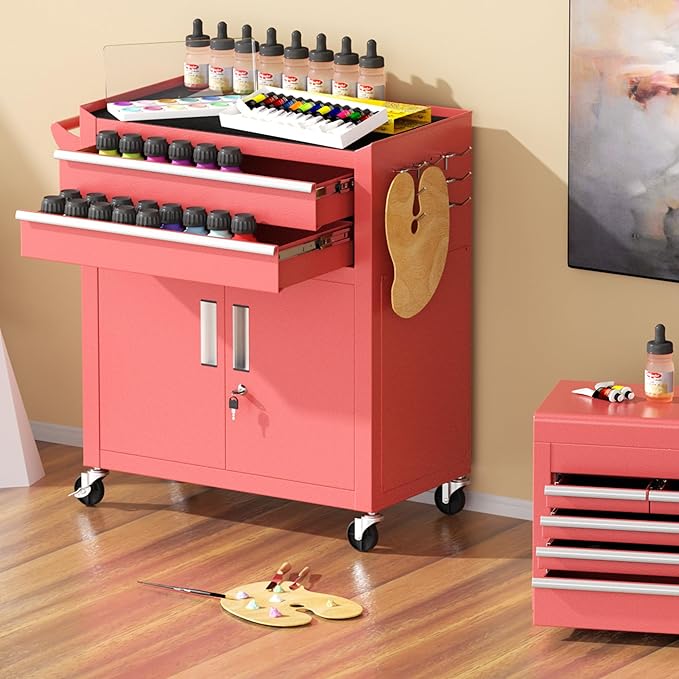 Greenvelly Tool Chest, 8-Drawer Rolling Tool Chest - Image 2