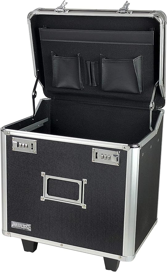 Vaultz Locking Mobile Business Case, Letter Size, 11 x 14.75 x 13.75 Inches - Image 3