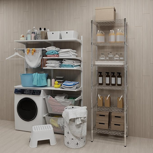 18" Deep x 24" Wide x 74" Height Wire Shelving Kit | 6-Tier | NSF Commercial - Image 2