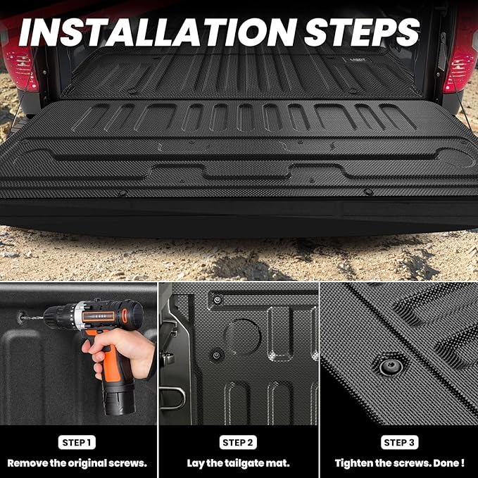 LASFIT Bed Mat & Tailgate Mat for Toyota 2007-2021 Tundra 5.5FT/5.5'Truck Bed - Image 8