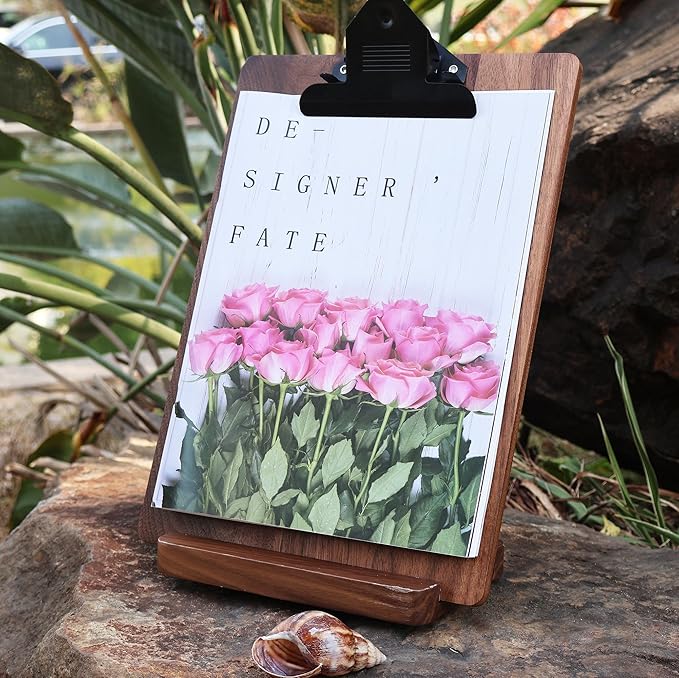 Solid Hardwood Walnut Clipboard - Image 3