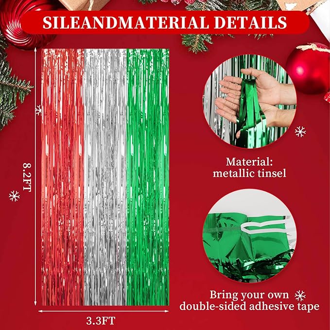 3 Pack Foil Fringe Backdrop - Image 2