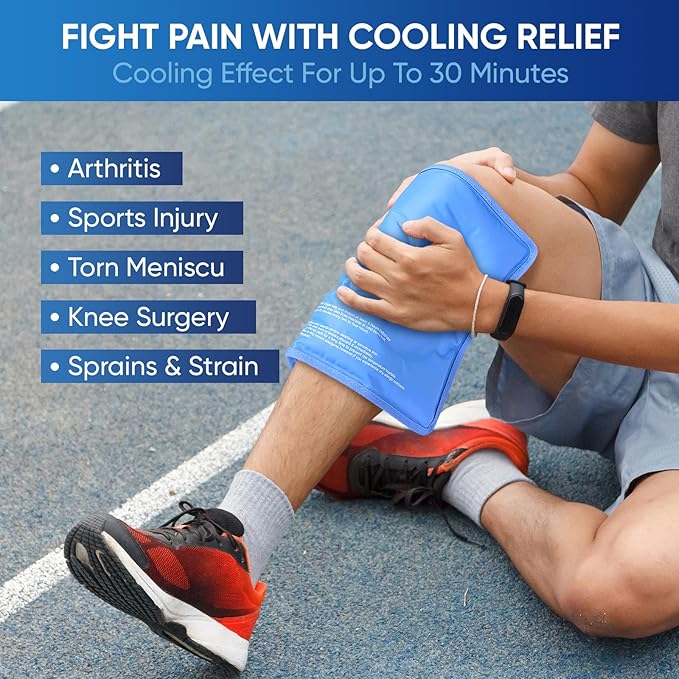 APEXUP Gel Ice Packs for Injuries Reusable, Flexible Double Sided Cold Packs - Image 6