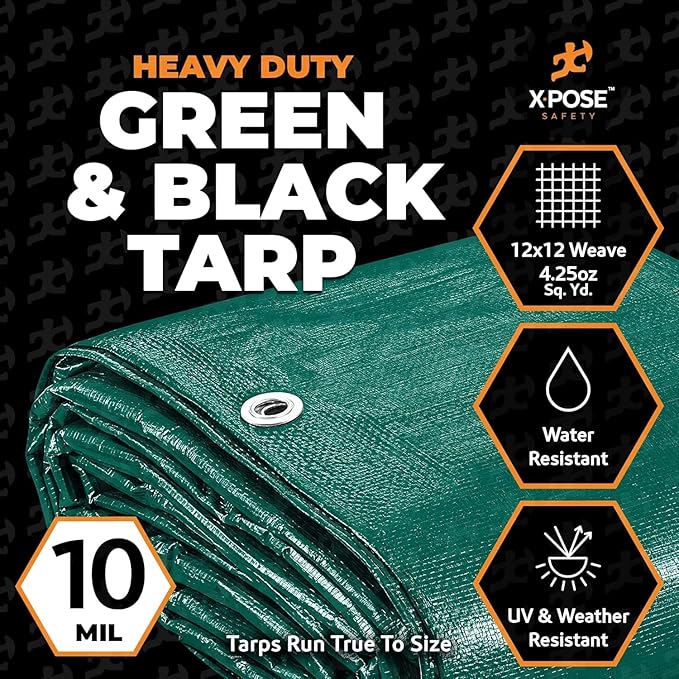 Heavy Duty Poly Tarp 20' x 40' - Image 2
