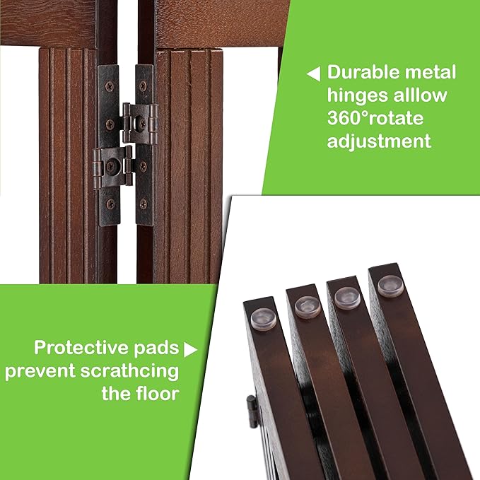 SPIRICH 96" Extra Wide 28" Tall Dog Gate Indoor, Dog Gates - Image 7
