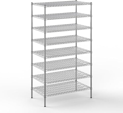 24" Deep x 42" Wide x 74" Height Wire Shelving Kit | 8-Tier | NSF Commercial by Regal+Altair