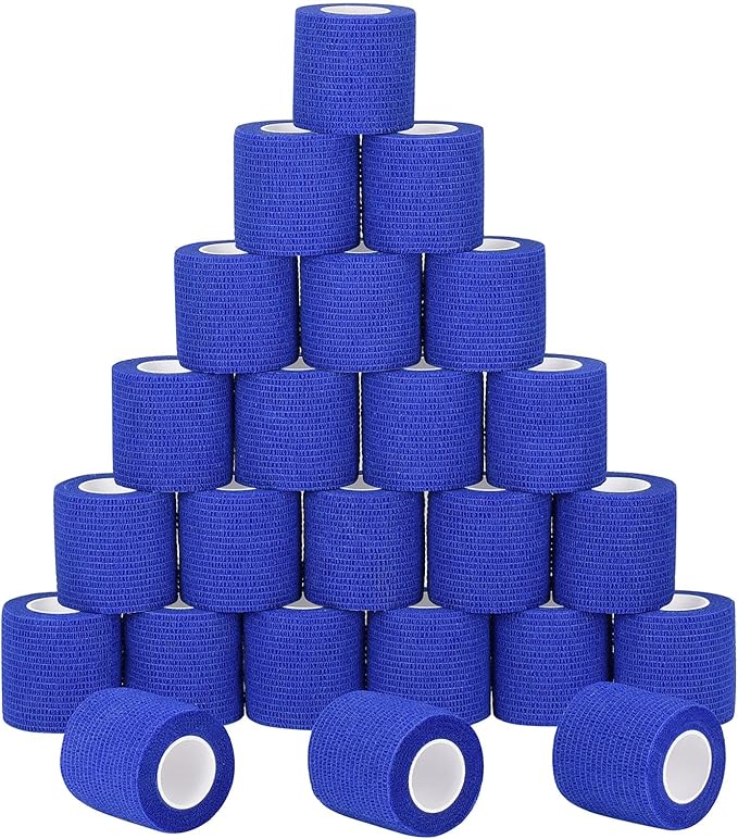 24 Pack Self Adherent Cohesive Wrap Bandages Non Woven Cohesive Bandage Elastic by Sagafly