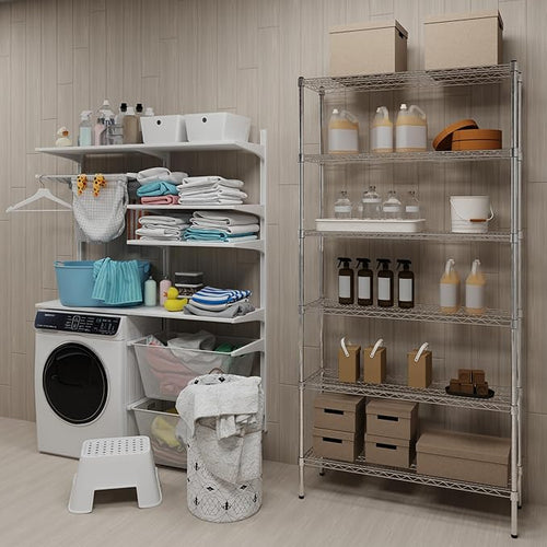 14" Deep x 42" Wide x 74" Height Wire Shelving Kit | 6-Tier | NSF Commercial - Image 2