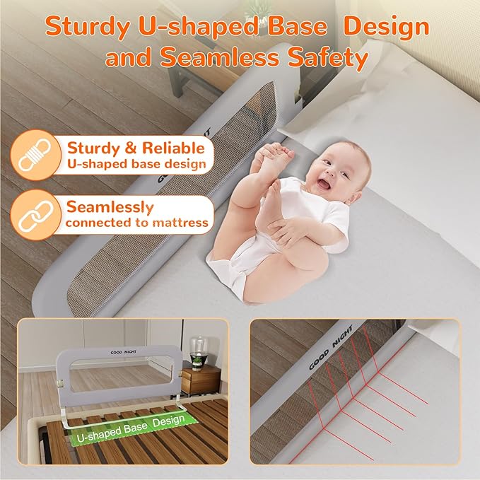 Bed Guard Rail for Toddlers - Image 4