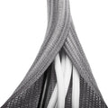 6.6ft - 1 inch Grey Cable Sleeve, Cable Organizer by ZhiYo