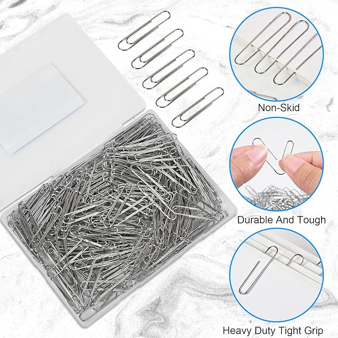 Large Paper Clips Non-Skid, 2 Inch Jumbo PaperClips, Paperclips Non-Skid Clips - Image 2