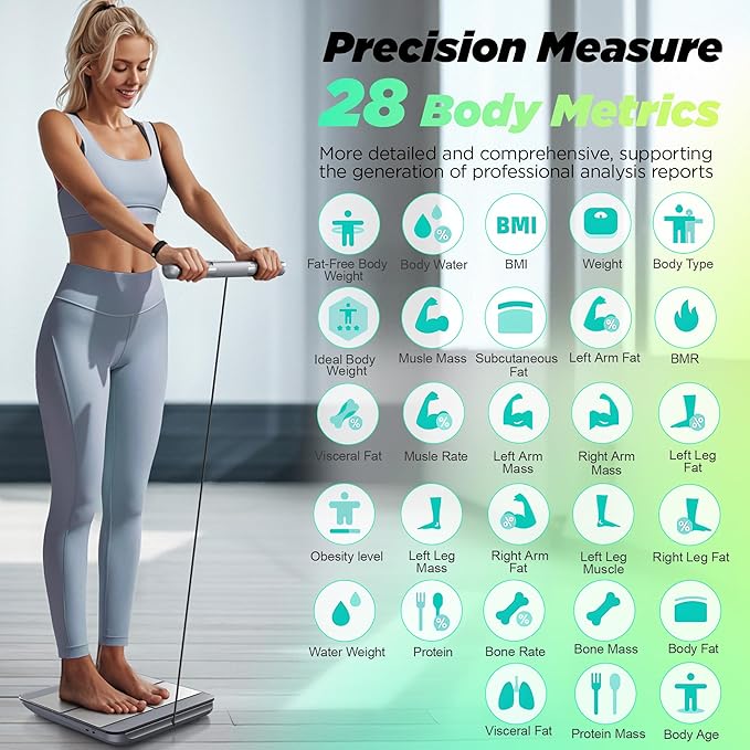 RunStar Scale for Body Weight and Fat Percentage, 8-Electrodes Precision - Image 4