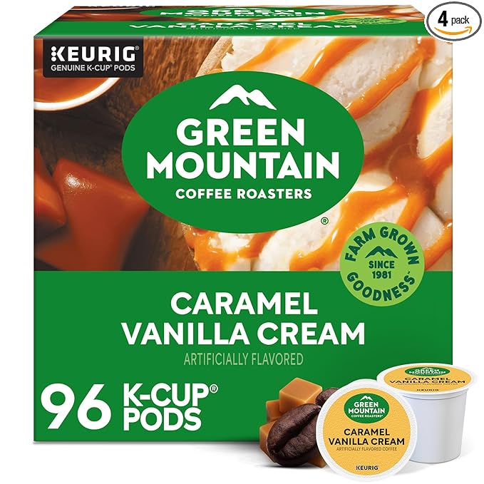 Green Mountain Coffee Roasters Caramel Vanilla Cream Coffee, Keurig by GreenMountainCoffeeRoasters