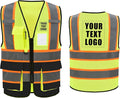 A-SAFETY Mesh High Vis Vest Lightweight Reflective Construction Vest by A-SAFETY