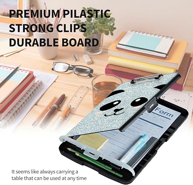 Clipboard with Storage High Capacity Plastic Nursing Clipboards with Pen Holder - Image 6
