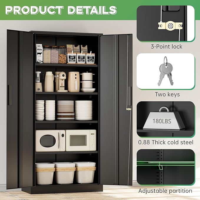 INTERGREAT Metal Storage Cabinet - Image 7
