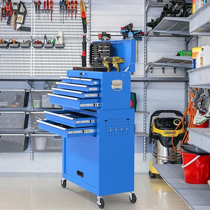 8 Drawer High Capacity Rolling Tool Chest, Metal Tool Box - Image 2