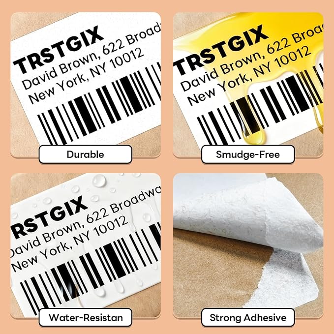 3" x 2" Direct Thermal Labels, Strong Adhesive Barcode & Return Address - Image 6