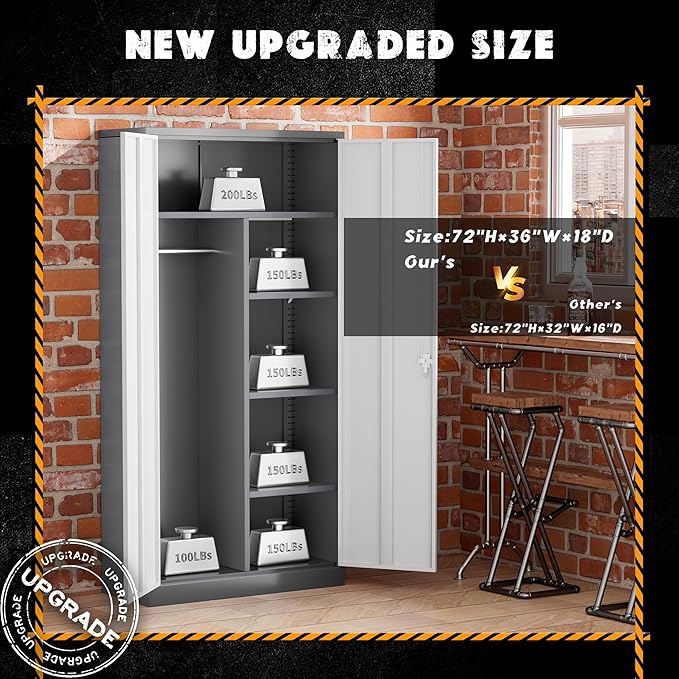 Greenvelly Metal Storage Cabinet - Image 3