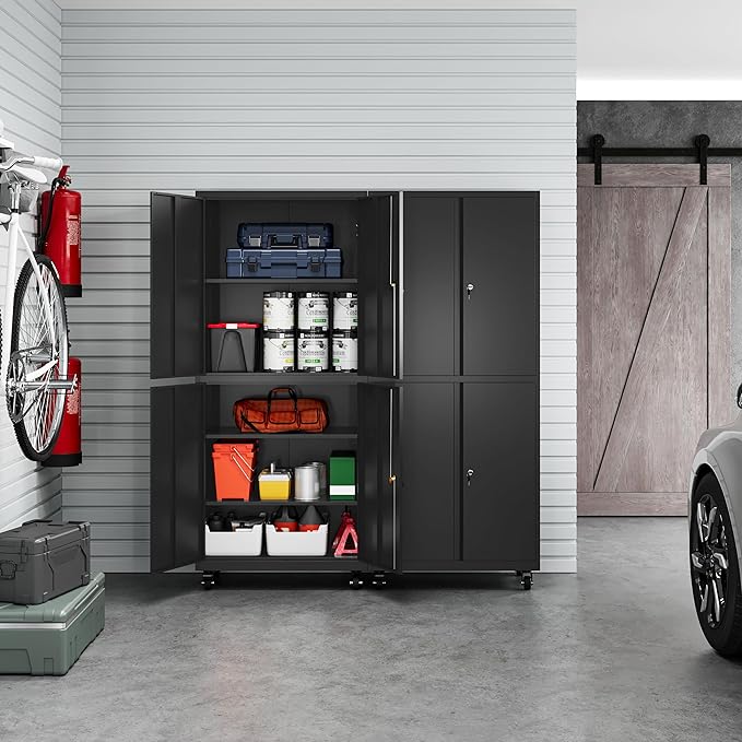 Metal Storage Cabinet-Heavy Duty Rolling Tool Cabinet Garage Storage Cabinets - Image 9