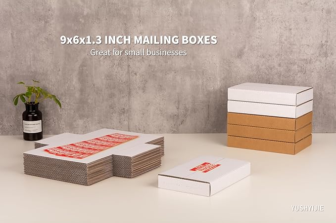 50 Pack 9x6x1.3 inch Small Shipping Boxes - Image 9