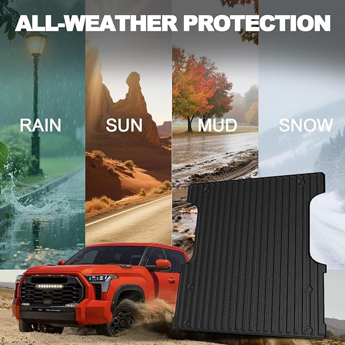 Truck Bed Mat for Toyota Tundra 2022-2026, All Weather Truck Bed Liner for 2026 - Image 8