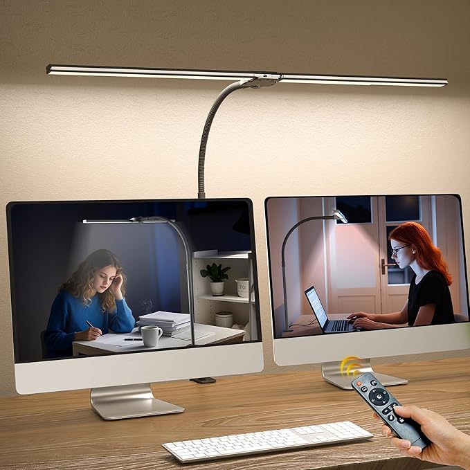 Desk Lamp Home Office, 15W Dual Screen Monitor Light by ULTEM