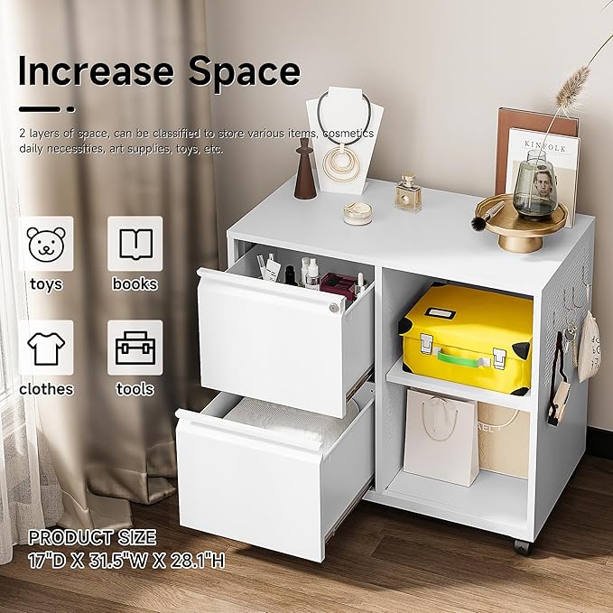 SISESOL 2 Drawer File Cabinet - Image 5